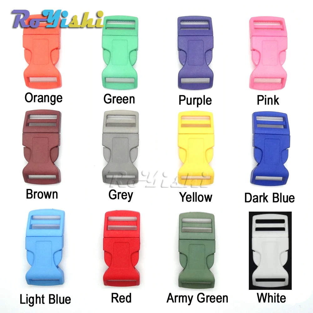 12pcs/pack 1&quotMixed Color Plastic Curved Side Release Buckles Backpack Straps Webbing 26mm Hardware Accessories | Дом и сад
