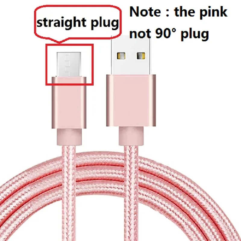 90 градусов локоть Нейлон Micro USB кабель 3A Быстрая зарядка Microusb зарядное устройство