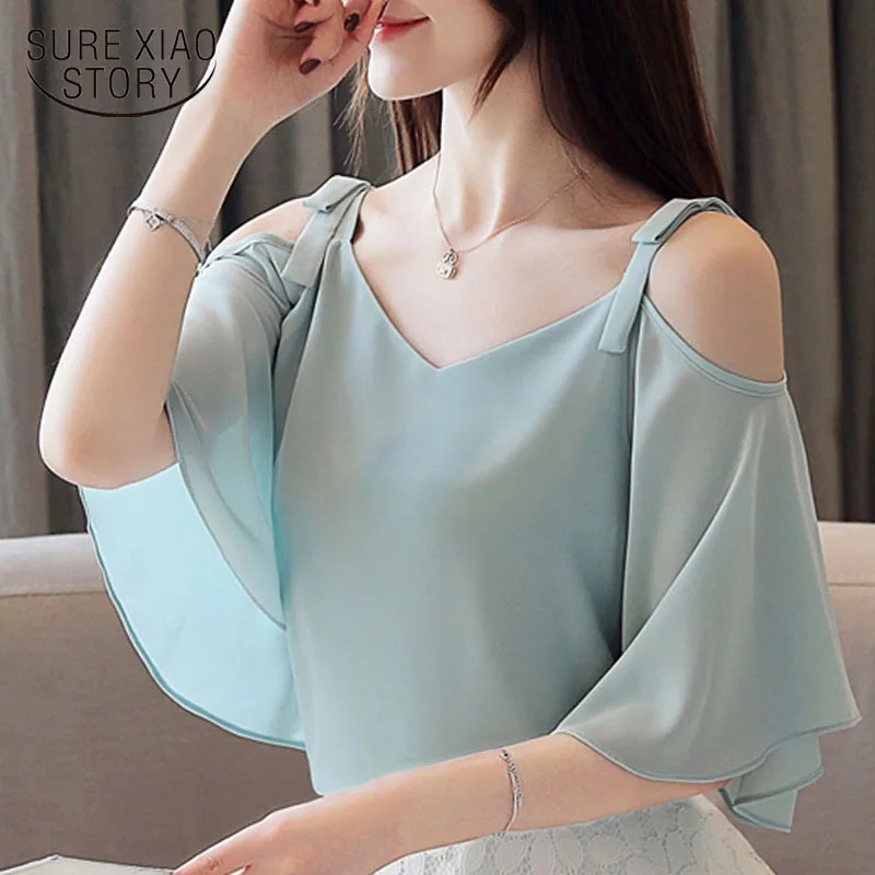 Blusas Mujer De Moda 2021 женская блузка для Для женщин с открытыми плечами Блуза Топ белый