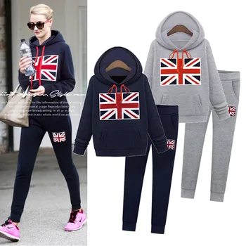 

New Autumn Winter Women Sets Vestidos Plus Size Casual Thick Hooded Sweatshirts And Pant Set For Women Large Two-Pieces Suits