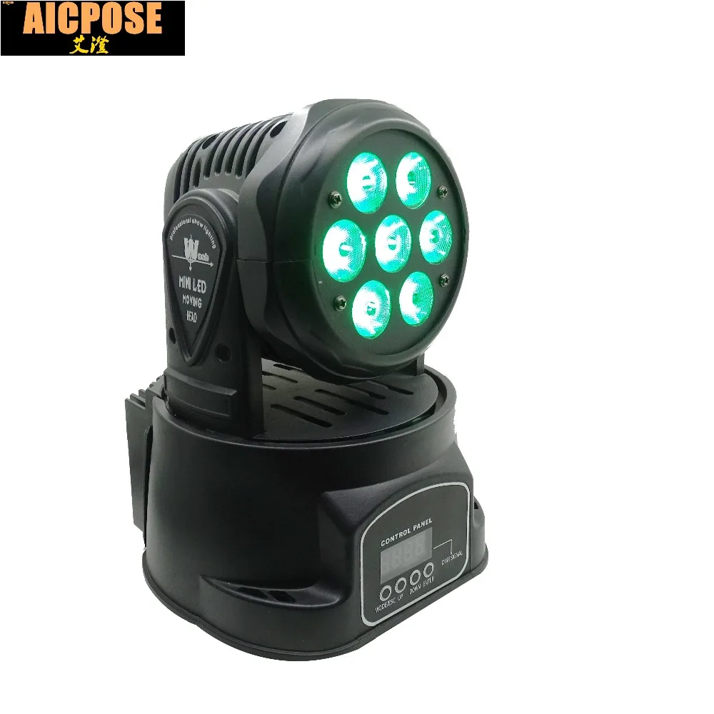4 шт./лот 7x12 Вт RGBW quad mini led wash движущаяся головка светодиодный сцсветильник свет s