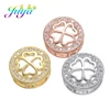 Juya DIY Jewelry Beads Micro Pave Zircon Handmade Copper Decoration Charm Beads Accessories For Natural Stones Jewelry Making ► Photo 2/6