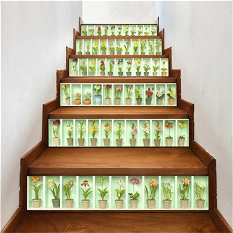 

DIY Steps Sticker Removable Modern Stair Stickers Home Decor Ceramic Tiles Patterns Wall Decals Self Adhesive Floor Step Poster