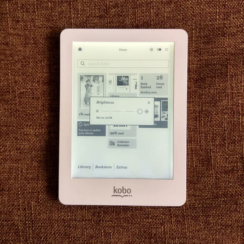 Белый Встроенный светильник Kobo Glo электронная книга читатель E-ink 6 дюймов 1024x768 wifi сенсорный экран 2 Гб читалка, не Glo HD