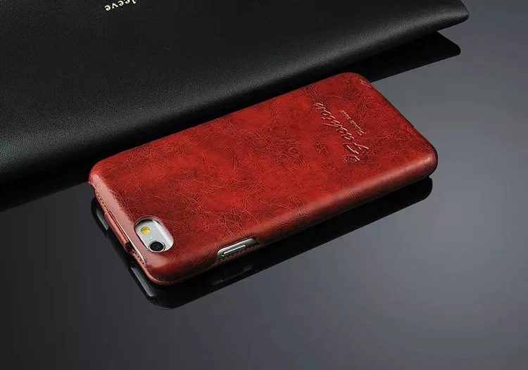 Genuine Leather Vertical Flip Cover Case, Apple iPhone 6, 6S Fashion, Original Fundas with Screen Protector, Gift