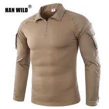 HAN WILD Men's Hiking Shirts Outdoor Hiking T-shirt Military Tactical Shirt Men Camouflage Shirt For Shooting Hunting Plus Size HAN WILD Men's Hiking Shirts Outdoor Hiking T-shirt Military Tactical Shirt Men Camouflage Shirt For Shooting Hunting Plus Size
