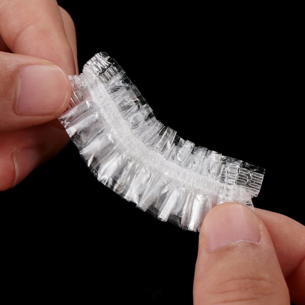 50/100PCS Disposable One-off Earmuffs Plastic Waterproof Ear Cover Bath Shower Salon Hair Dyeing Ear Protector Caps Tools