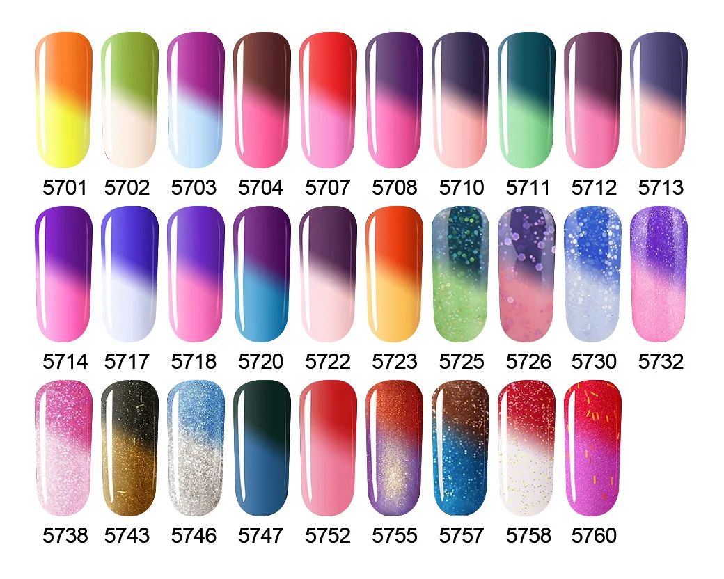 Verntion 29 Color Acrylic Glue Temperature Thermal Gel Nail Polish Verntion 29 Color Acrylic Glue Temperature Thermal Gel Nail Polish Change Mood Soak Off Semi Permanent Hybrid In From Beauty