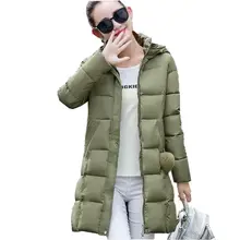 2016 Latest Winter Fashion Women Down jacket Hooded Thicken Super warm Medium long Coat Pure color Slim Big yards Parkas NZ260