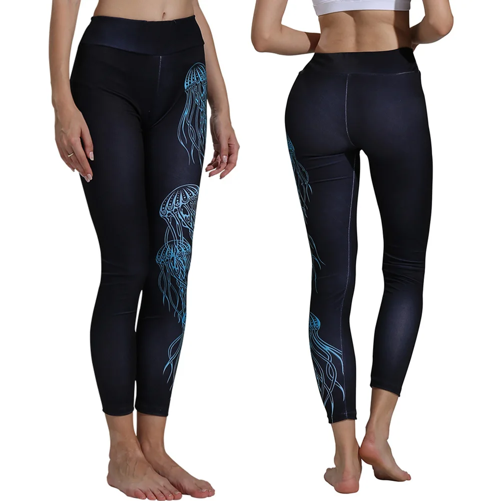 

Women Yoga Pants Printed Running Sweatpants Pilates Dancing Fitness Leggings ASD88