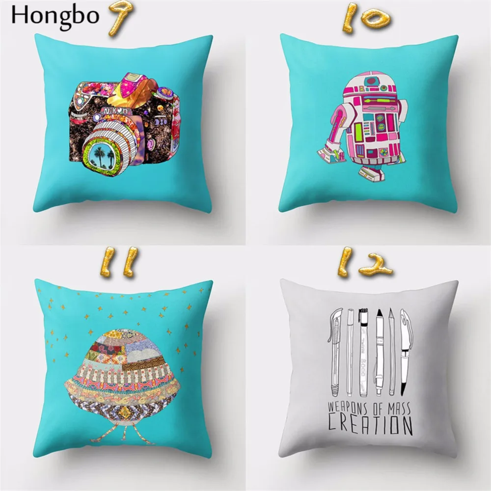 Hongbo 1 шт. винтажная камера карта мира чехол для швейной машины|cushion cover|pillowcase