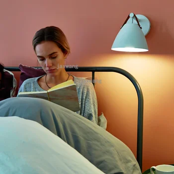 

Modern LED Wall Lamp Loft Iron Decor Bedroom Bedside Living Room Wall Light Children's Room Reading Passage Stairway Wall Sconce