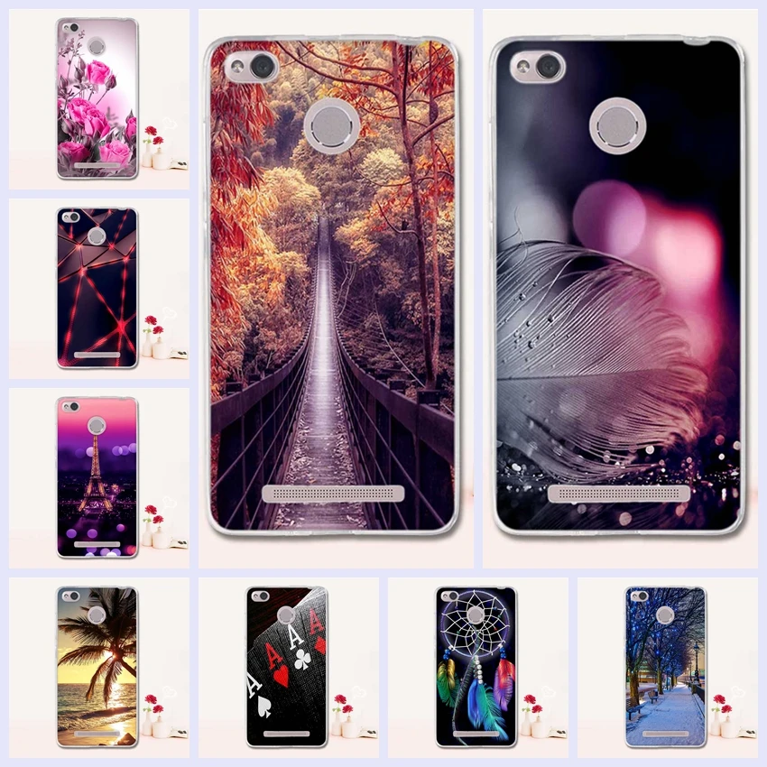 

For Xiaomi Redmi 3 Pro 3s Redmi 3s Phone Cases Cover 3D Silicon Phone Back Cover for Xiaomi Redmi 3 Pro Case Redmi 3 S Pro Case