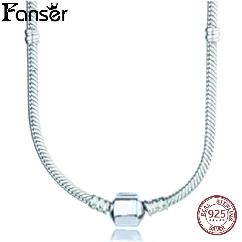 DORAMI Мода Коллекция Essence бисером серебряное ожерелье имеет логотип 100% чистого серебра основа для макияжа лица цепи оптовая продажа с фабрики