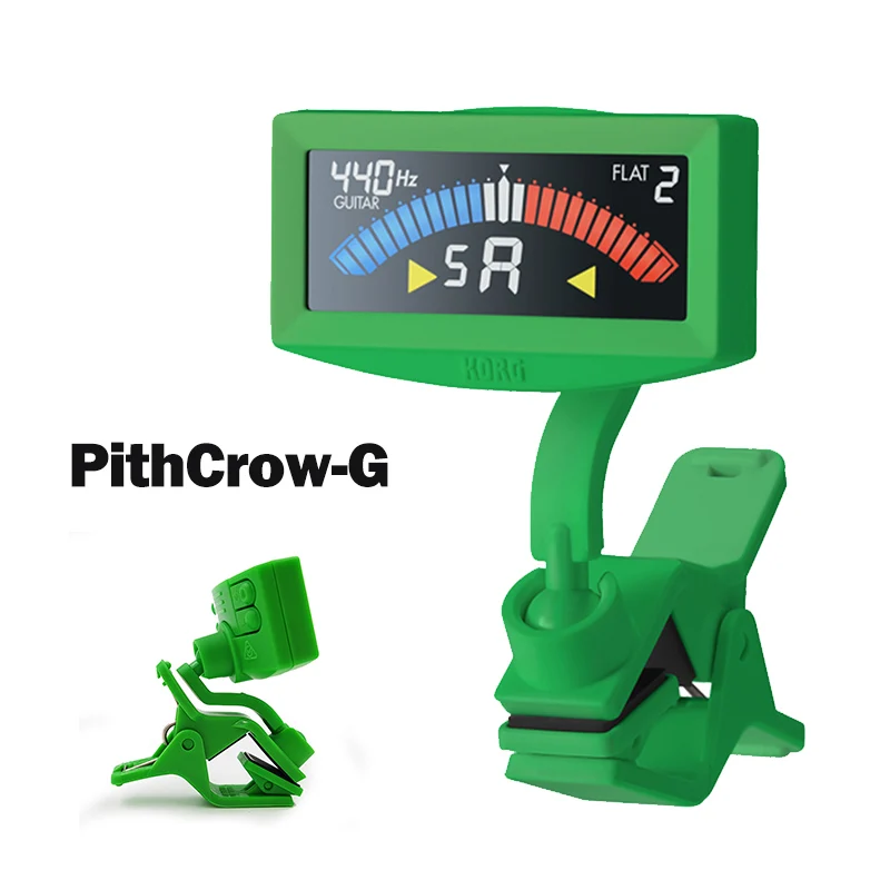 KORG Sledgehammer PithCrow-G PitchHawk-G2 клип-на гитарный тюнер с цветным ЖК-тюнер для гитары/бас/Укулеле - Цвет: PithCrow-G Green