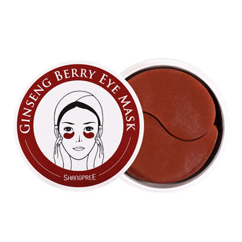 Best Korea Cosmetics Ginseng Berry Eye Mask 60pcs Eye Care Sleep Masks Remover Dark Dircles Eye Wrinkle Patch Face Care Mask