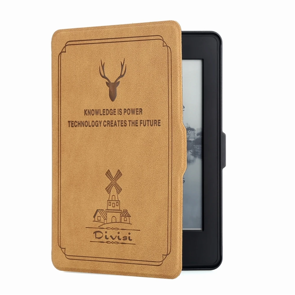 Новая модель Kindle Paperwhite 1 2 3 Обложка для электронных книг 6 ''чехол из искусственной кожи TPU Жесткий Чехол для Amazon Kindle Paperwhite 1 2 3