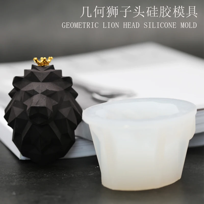 

Lion head perfume plaster mold silicone soap mold