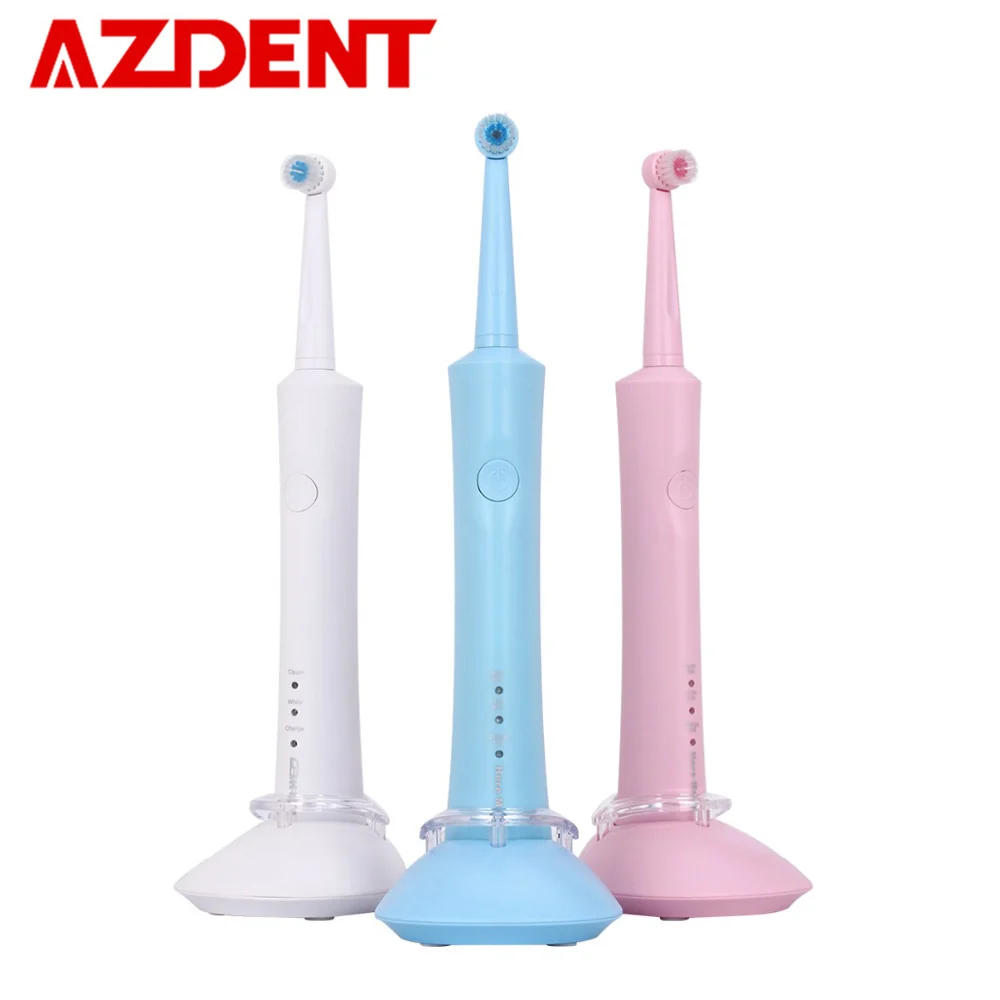 

Hot Rotation Electric Toothbrush Rechargeable Sonic Ultrasonic Teeth Tooth Brush with 2 Heads Metal Rotating Motor for Adult Kid