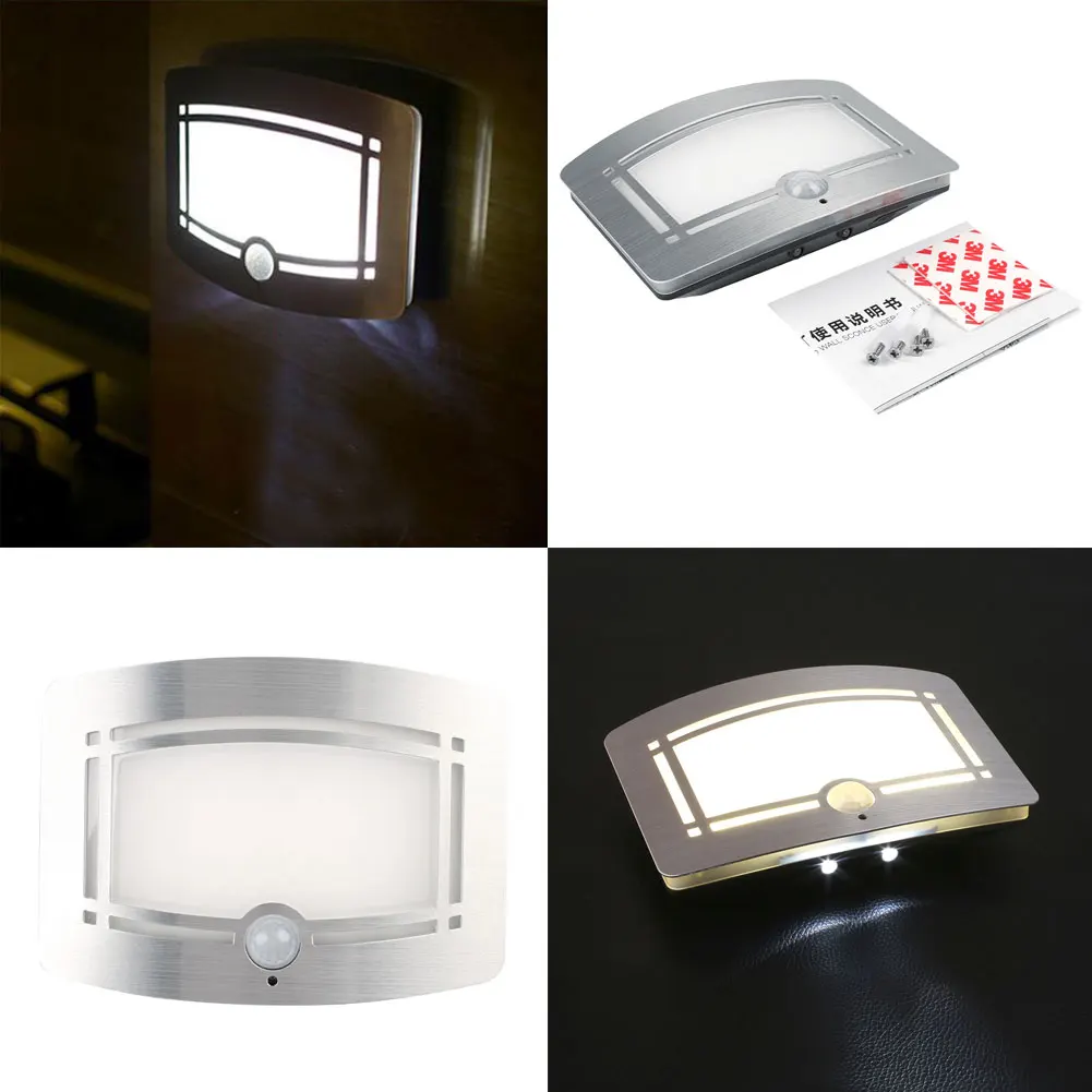 

Body Motion Sensor Battery Operated LED Wall Night Light Outdoor Balcony