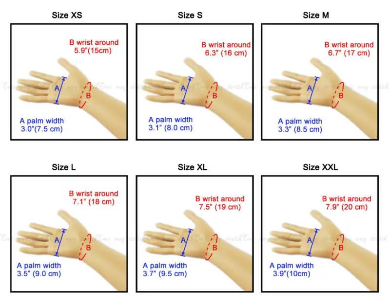 guled gloves size
