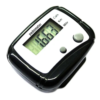 

100% Brand New Digital LCD Pedometer Pocket Counter Walking Black