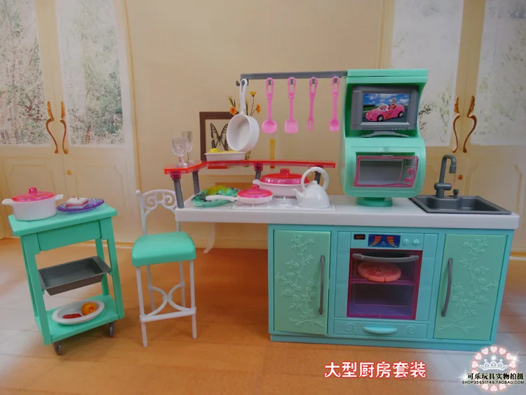 DIY Kitchen  set  re ment play toy  kitchen  sets  for barbie  