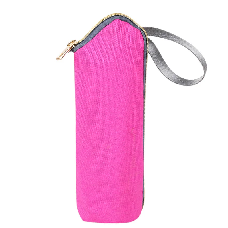 Baby Feeding Milk Bottles Insulation Bag Outdoor Travel Infant Newborn Water Bottle Cup Keep Warm Thermos Thermal Bags CL5679 - Цвет: Rose