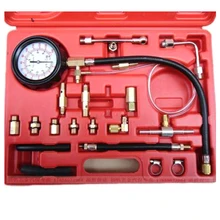 140PSI Fuel Injector Pressure Tester Tool Gauge Car Injection Gasoline Gas Test