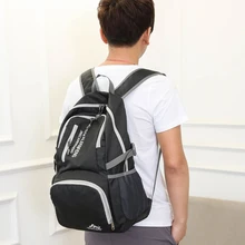 40L Folding Waterproof Bag Ultralight Unisex Shoulder Straps Outdoor Traveling Climbing Sport Foldable Nylon Backpack 3Colors
