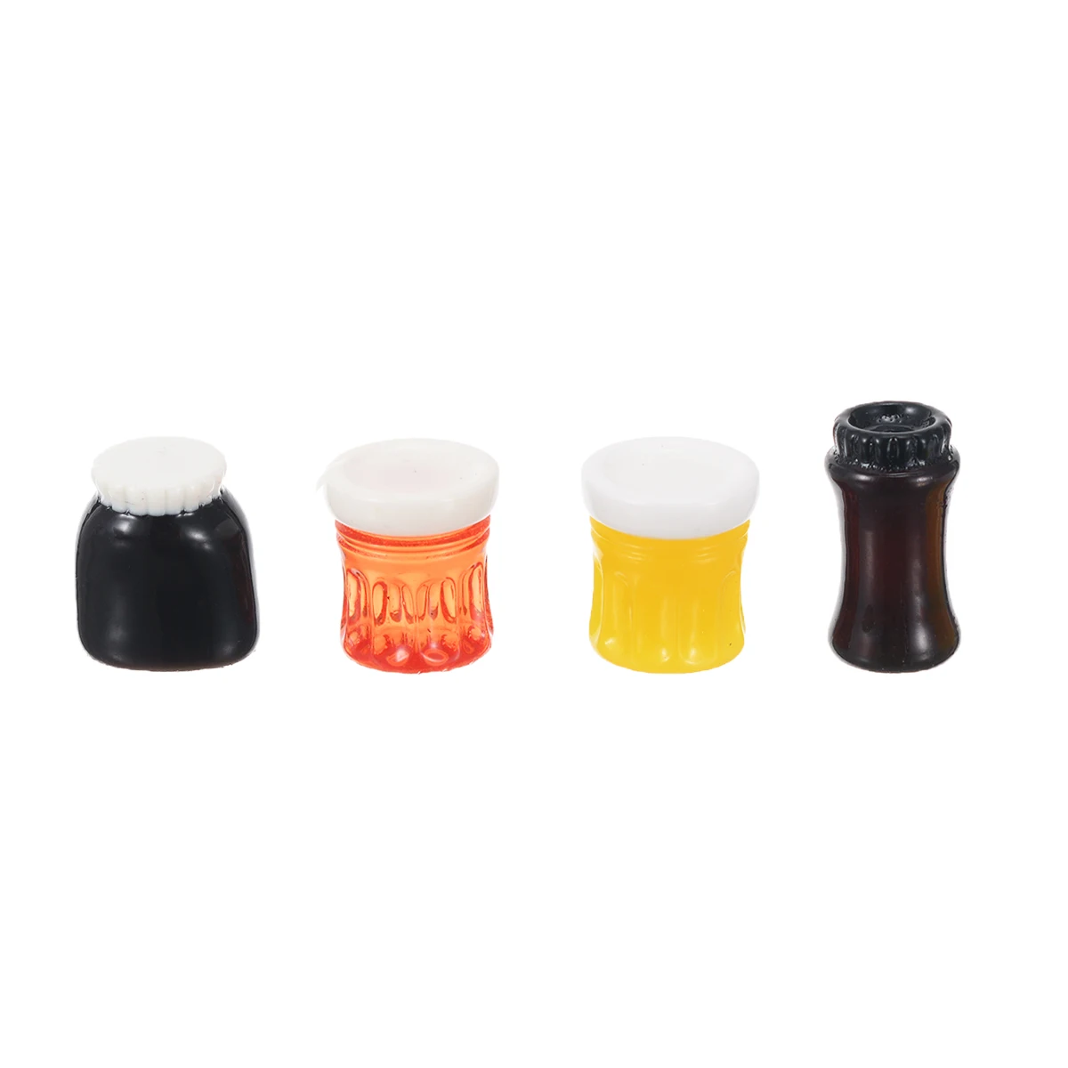 4Pcs 1/12 Dollhouse Miniature Accessories Mini Nutella Jam Simulation Furniture Kitchen Food Condiment Toys For Doll House Decor