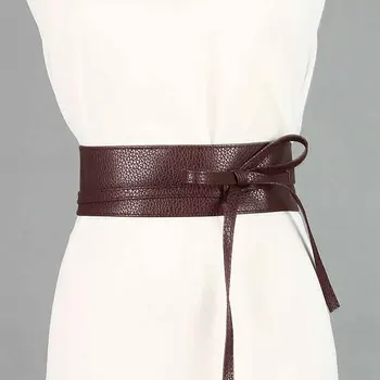 

New spring and summer autumn dress belt ladies clothing accessories wide ribbon bow two ring belt girdle