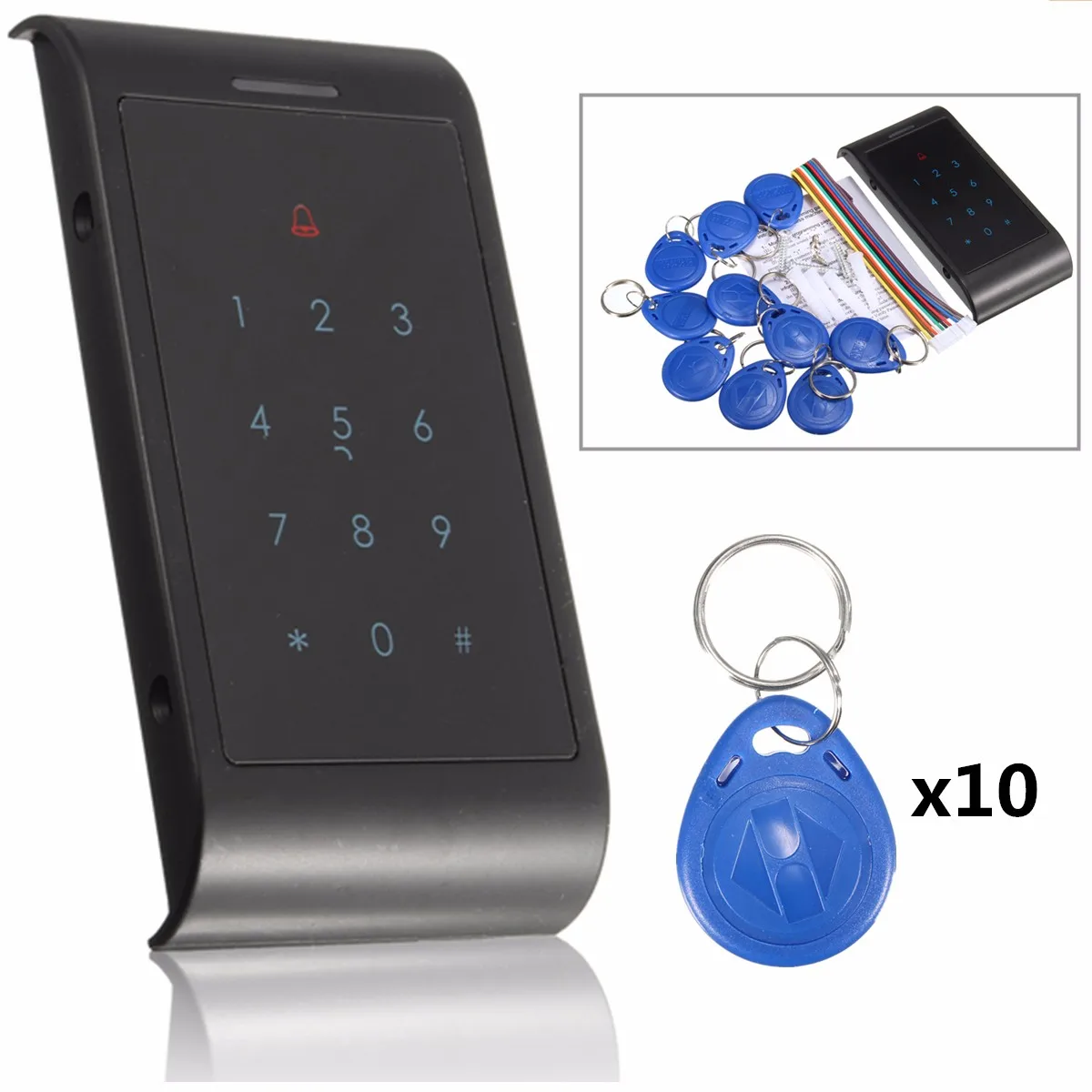 X8-ID 125KHz One Door Access Control System Machine Electric Strike Lock 10 ID Card