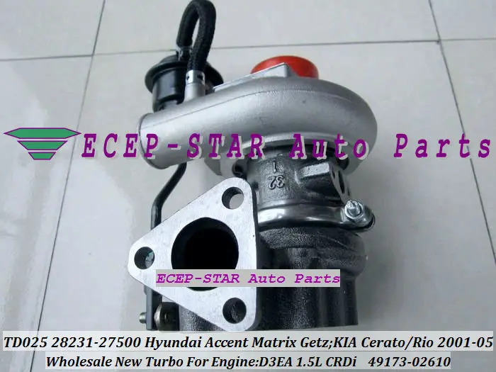 TD025M 06T 28231 27500 49173 02612 02622 Turbo для HYUNDAI акцент Гетц Matrix KIA Cerato Rio 2001 D3EA л CRDI 82 л. С.|accent