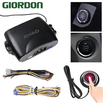 

Car Alarm Engine Starline Push Button Start Stop Lock Ignition Switch Keyless Entry System Starter Anti-theft System GD289C