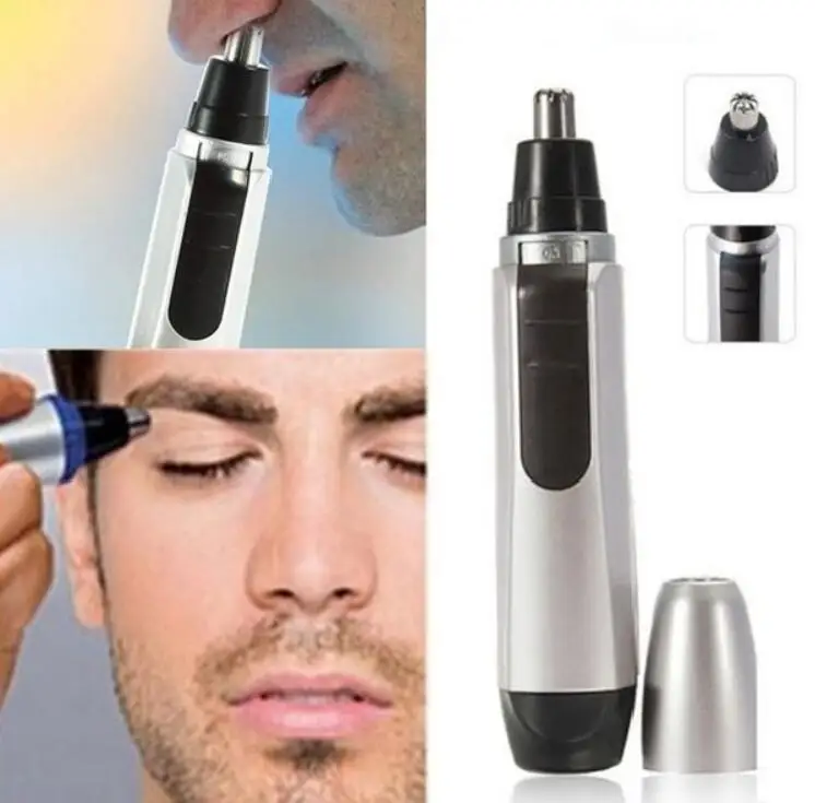 Персональный уход за лицом Электрический триммер для бритья волос в носу Безопасная бритва для бритья лица Триммер для удаления волос в носу