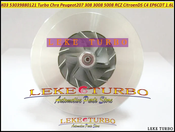 

Turbo CHRA Cartridge 53039880121 53039700121 0375R9 53039880120 53039700120 For Peugeot 207 308 3008 RCZ C4 EP6DT EP6CDT 1.6L