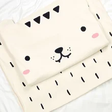 Новое милое одеяло с тигром и медведем, покрывало из органического хлопка с тигром и медведем, покрывало для детей, Пеленальное Одеяло для пикника, декор детской комнаты