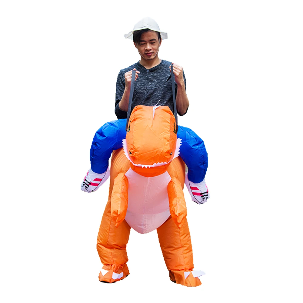 Hot Selling Inflatable Dinosaur Costumes T-Rex Family Game Animal Dino Rider Adult Kids Size Fancy Dress Purim Halloween Cosplay Hot Selling Inflatable Dinosaur Costumes T-Rex Family Game Animal Dino Rider Adult Kids Size Fancy Dress Purim Halloween Cosplay