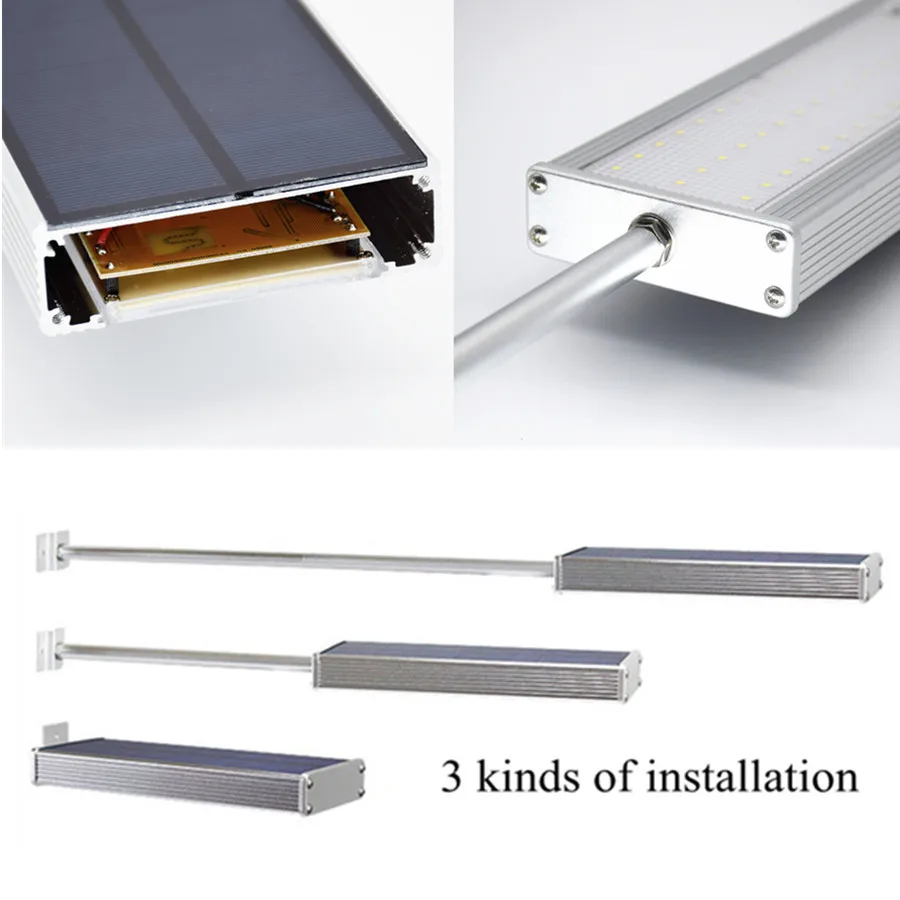 Светодиодный уличный светильник oumam с датчиком движения 48 дюймов|solar light outdoor