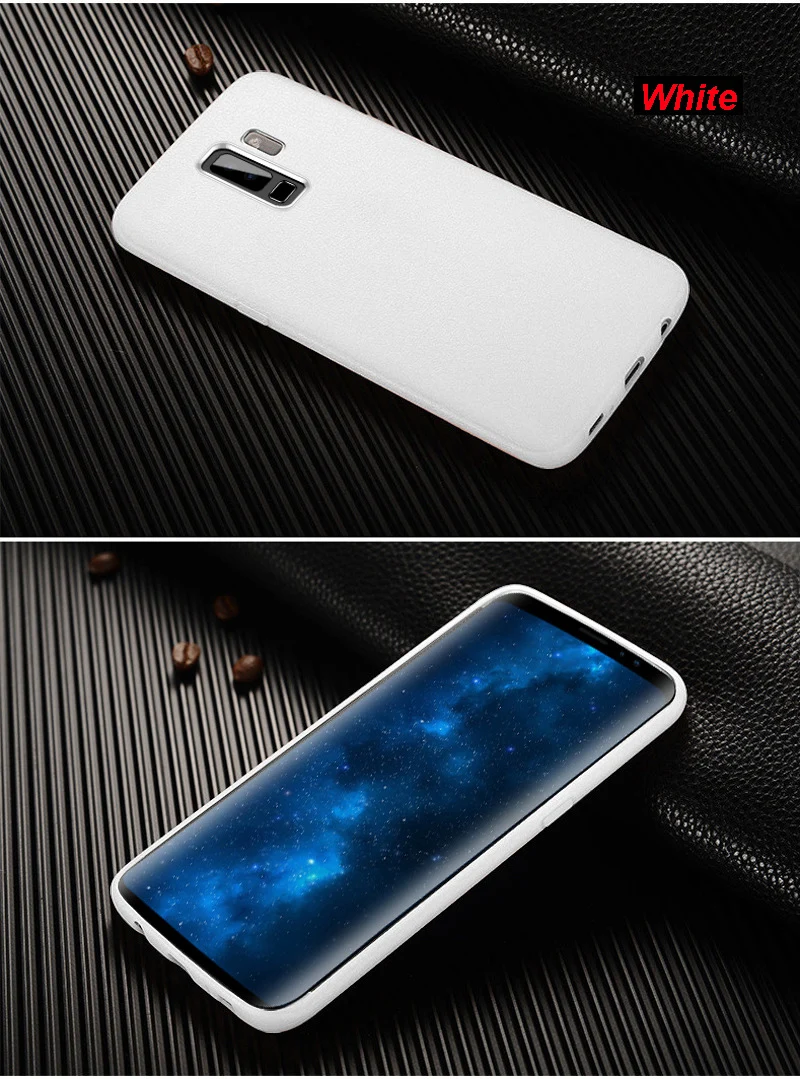 MLLSE Ultra Thin Leather Skin TPU Phone Cover For Galaxy S9 Plus Business Style Case For SAMSUNG S8 S8+ Note 8 Back Protector (16)