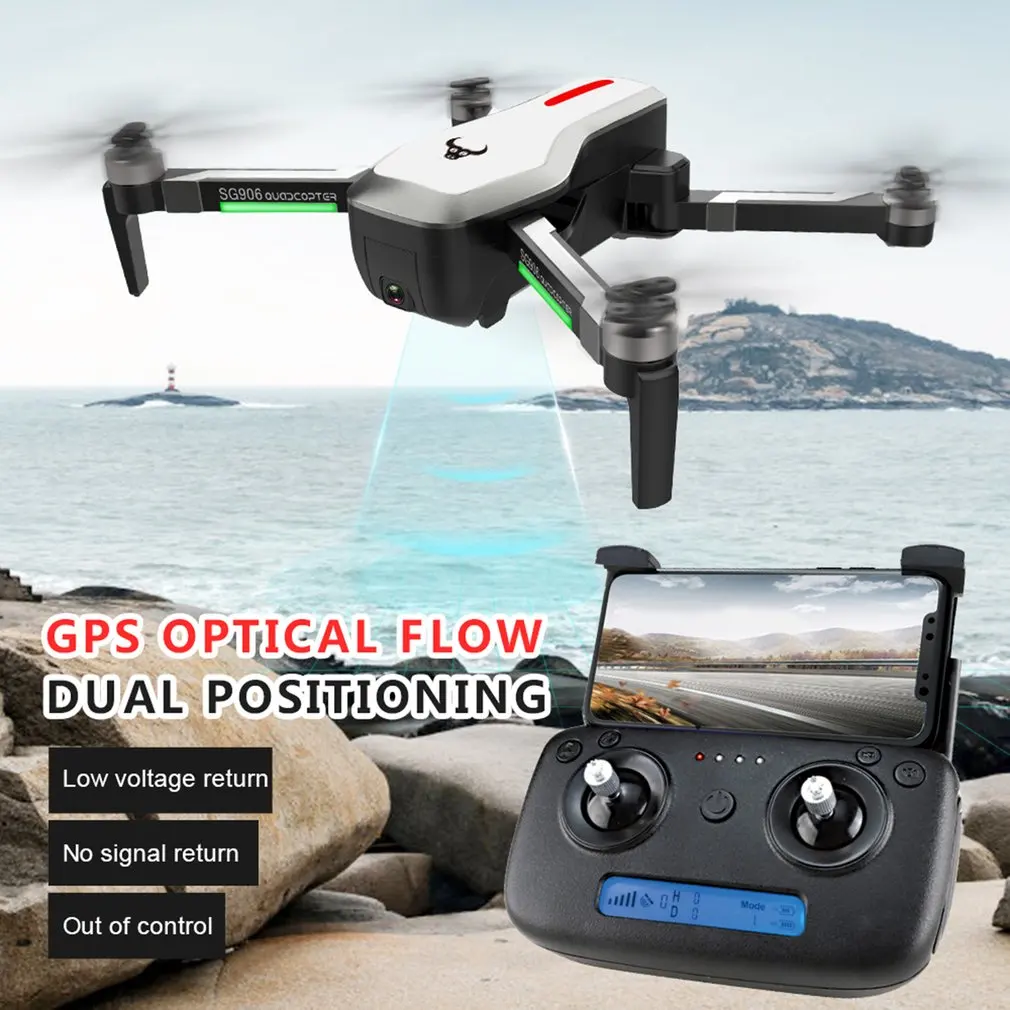 SG906 Drones Ultra HD 4 K 1080 P Cámara 5G WIFI FPV con Selfie plegable RC Drone Quadcopter RTF Drone GPS