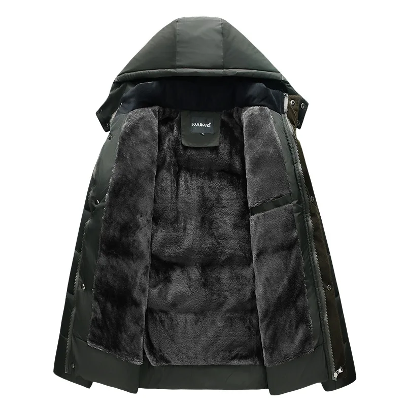 Men Winter Down Jacket and Coat New Casual Hooded Jackets Warm Fleece Down Parkas Male Fashion Thick Outwear Coats XL-4XL