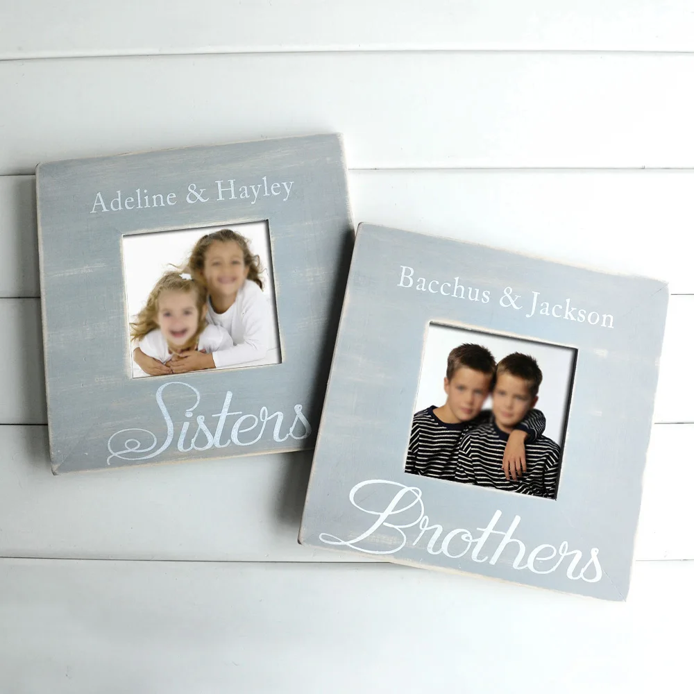 

Personalized Photo Frame, Wood Picture Frame, Custom Family Frame, Rustic Wood Frame, Home Decor, Best Friend Gift, 5 Inch Photo
