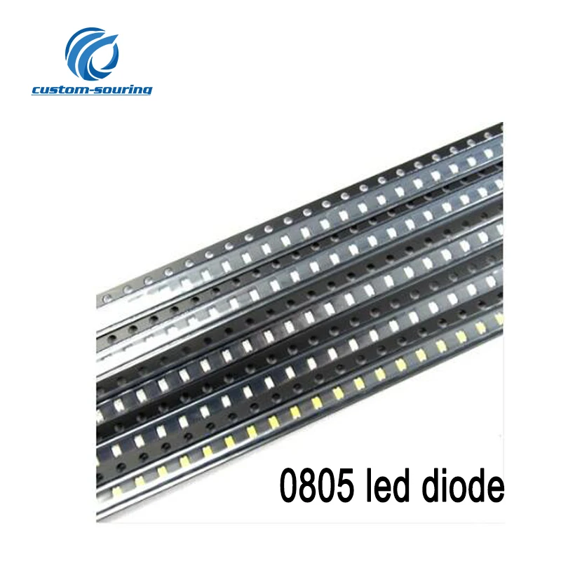 50 светодиодный шт. SMD LED диод 0805 супер яркий SMD светодиод светодиодный чип EVERLIGHT