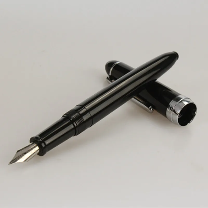 JINHAO159 авторучка канцелярская чернильная ручка Caneta каллиграфия ручка высокого качества в авторучке перо 0,5 мм 18KGP серебряный зажим Lamy