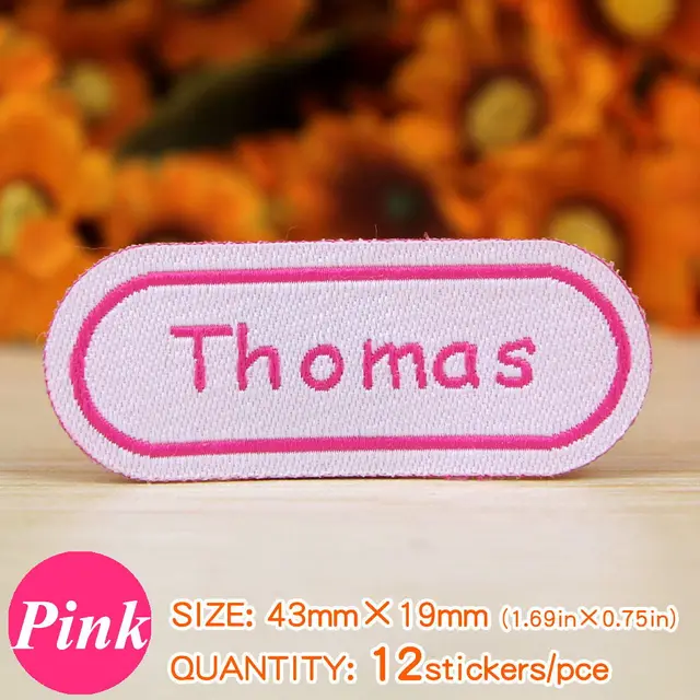 FREE SHIPPING Name Stickers For Clothes Water Proof Decals Washable