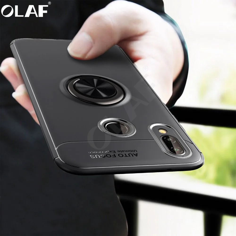 Olaf For Huawei P20 Lite Case 2 in 1 Support Magnetic Phone Ring Holder Soft TPU Back Cover Pro |