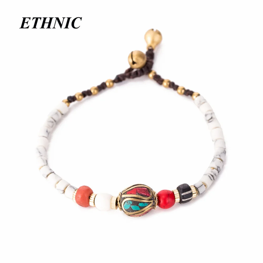 Best Handmade Boho Bohemian Nepal Stone Beads Charm Strand Bracelets For Women Men Ethnic Gypsy Style Hand woven Accessories