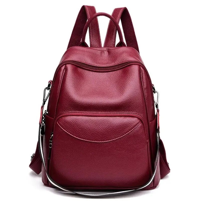 

Women Backpack Designer high quality Leather Bag Fashion School Bags Large Capacity Backpacks Leisure Dual Purpose Travel Bags